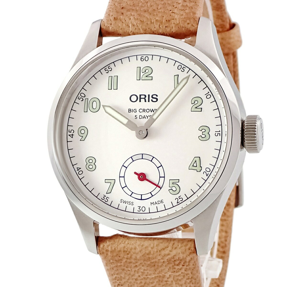 オリス ORIS ビッグクラウン ウィングス オブ ホープ リミテッドエディション 01 401 7781 4081 限定 メンズ 腕時計自動巻き ホワイト 【中古】