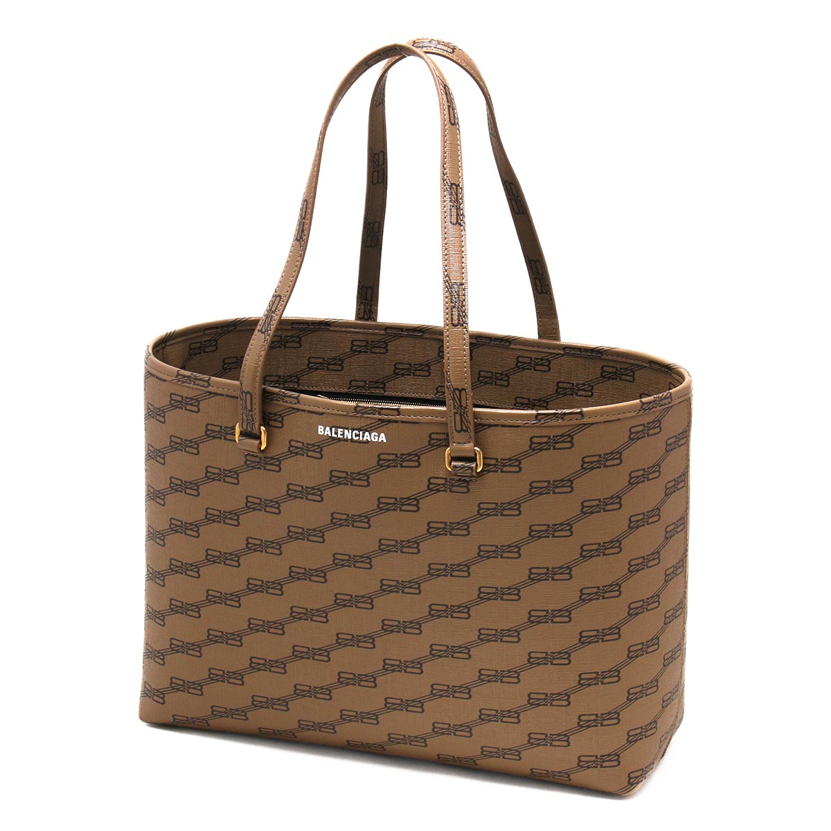 バレンシアガ トートバッグ/ショッピングバッグ バッグ レディース シグネチャー BB モノグラム ベージュ&ブラウン 702698 210DH 2762 2022年秋冬新作 BALENCIAGAのサムネイル