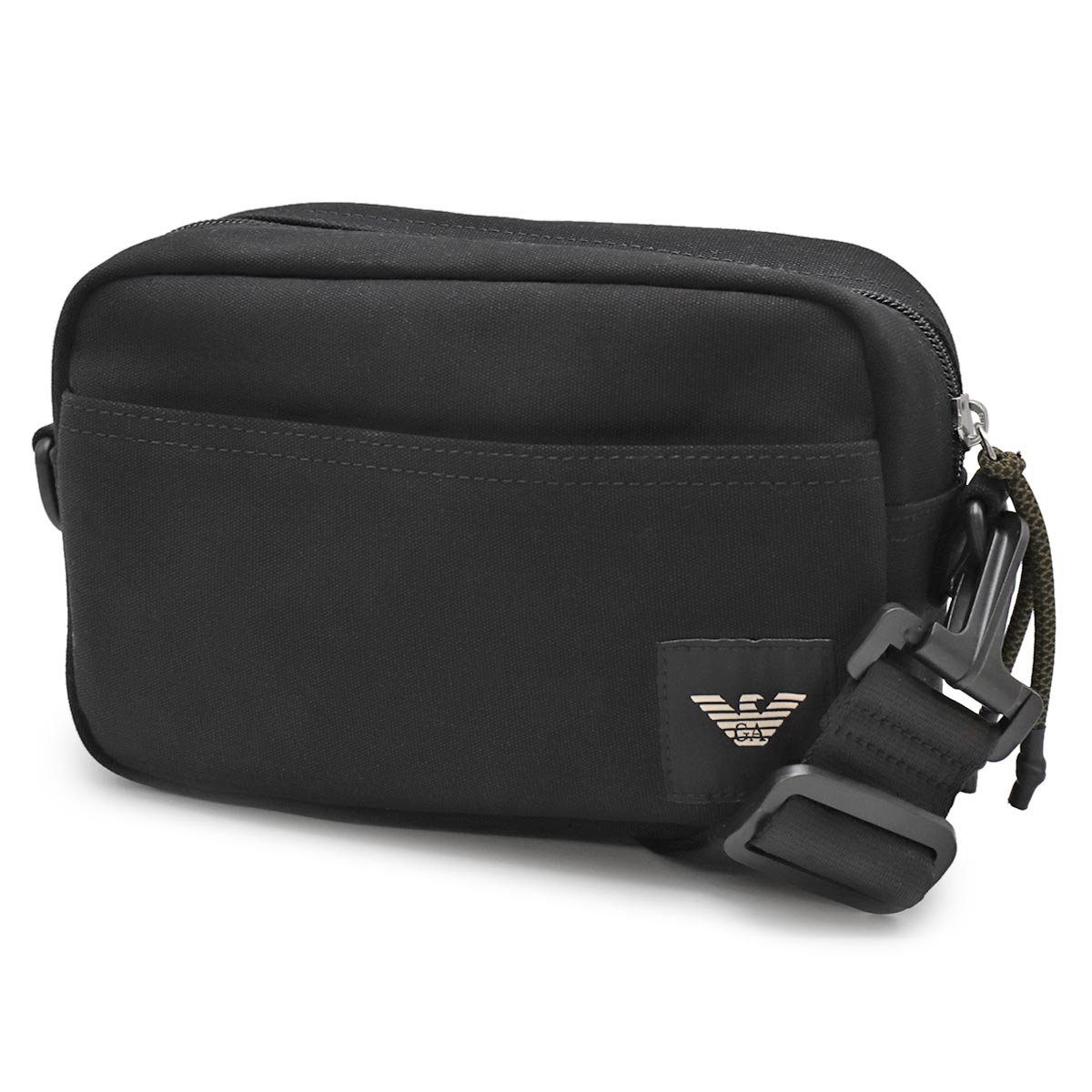 エンポリオアルマーニショルダーバッグ/クロスボディ バッグ メンズ イーグルマーク ブラック Y4M419 YQ73K 80001