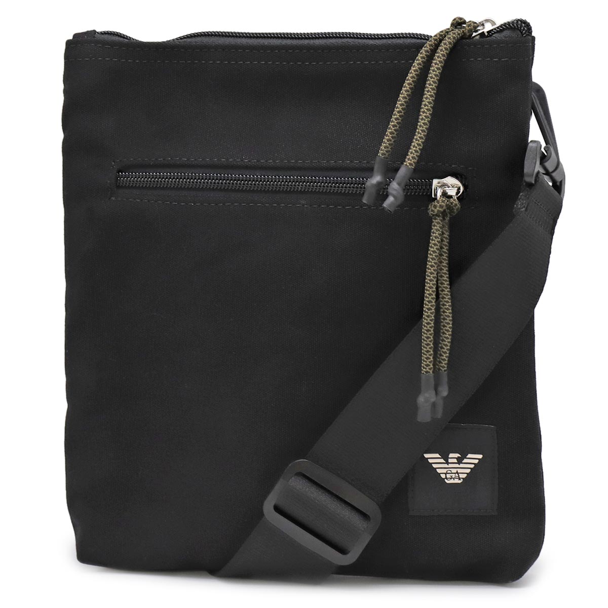 エンポリオアルマーニショルダーバッグ/クロスボディ バッグ メンズ イーグルマーク ブラック Y4M420 YQ73K 80001