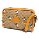 グッチ カメラバッグ/ショルダーバッグ/クロスボディ バッグアウトレット レディース DISNEY x GUCCI Mickey ミッキーマウス ディズニー コラボ 子年 ベージュ&キャメル 602536 HWUBM 8559 GUCCI