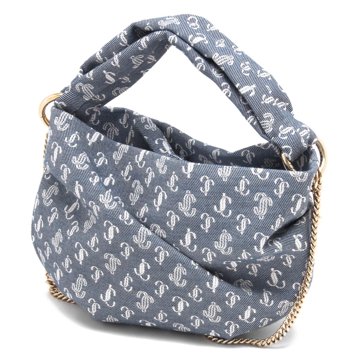 ジミーチュウ ショルダーバッグ/クロスボディ/ハンドバッグ バッグ レディース ボニー デニムブルー BONNY U AHK 040037 DENIM JIMMY CHOOのサムネイル