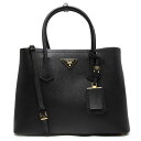 プラダ PRADA トートバッグ/ショルダーバッグ サフィアーノ キュイール SAFFIANO CUIR ブラック&ムゲットピンク 1BG775 2A4A F0LN1 レディース