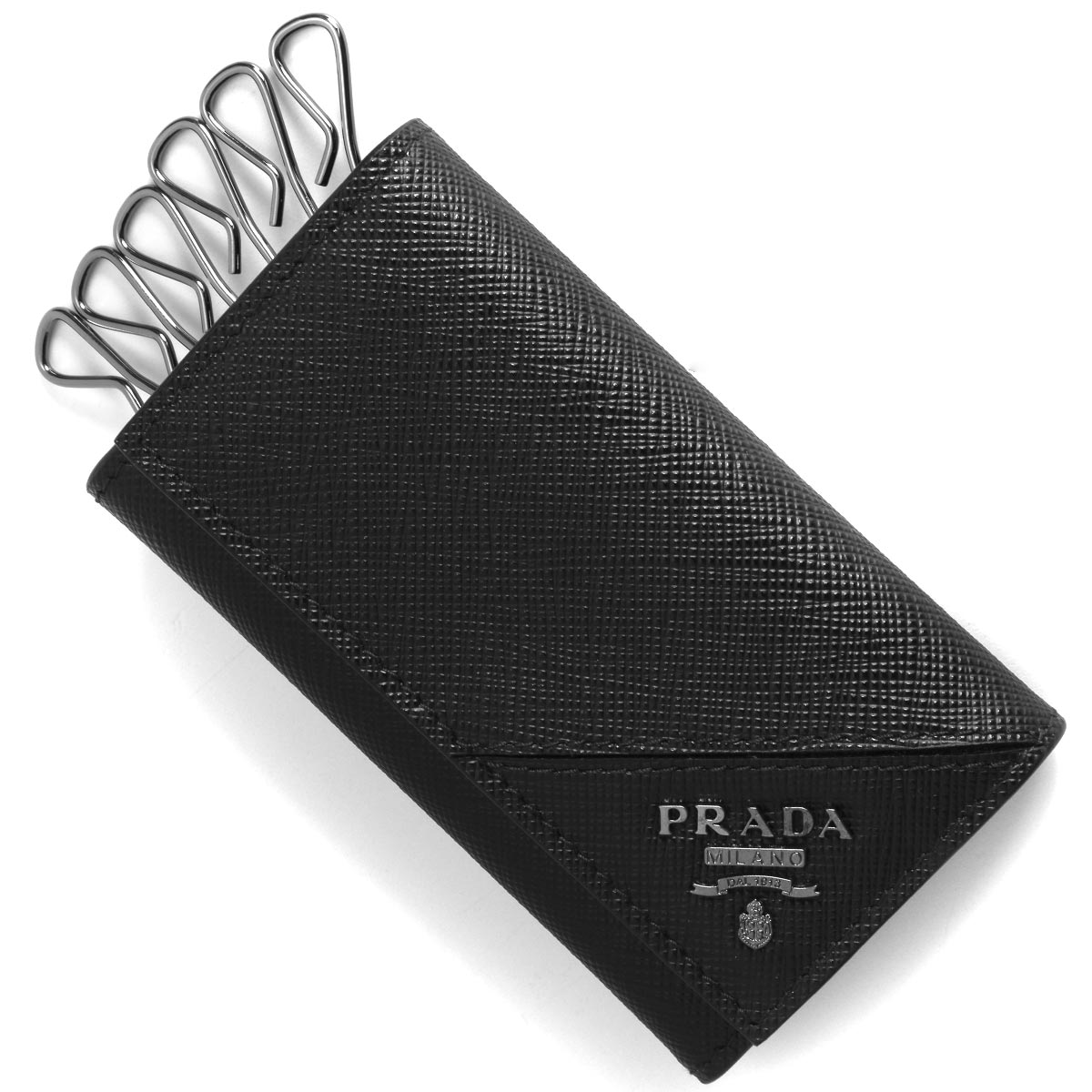 楽天ブルークウォッチカンパニープラダ キーケース メンズ サフィアーノ メタル ブラック 2PG222 QME F0002 PRADA