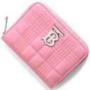 バーバリー コインケース(小銭入れ) 財布 レディース ローラ キルティングチェック プリムローズピンク LS LOLA MN ZIP WALLET LQC 1...