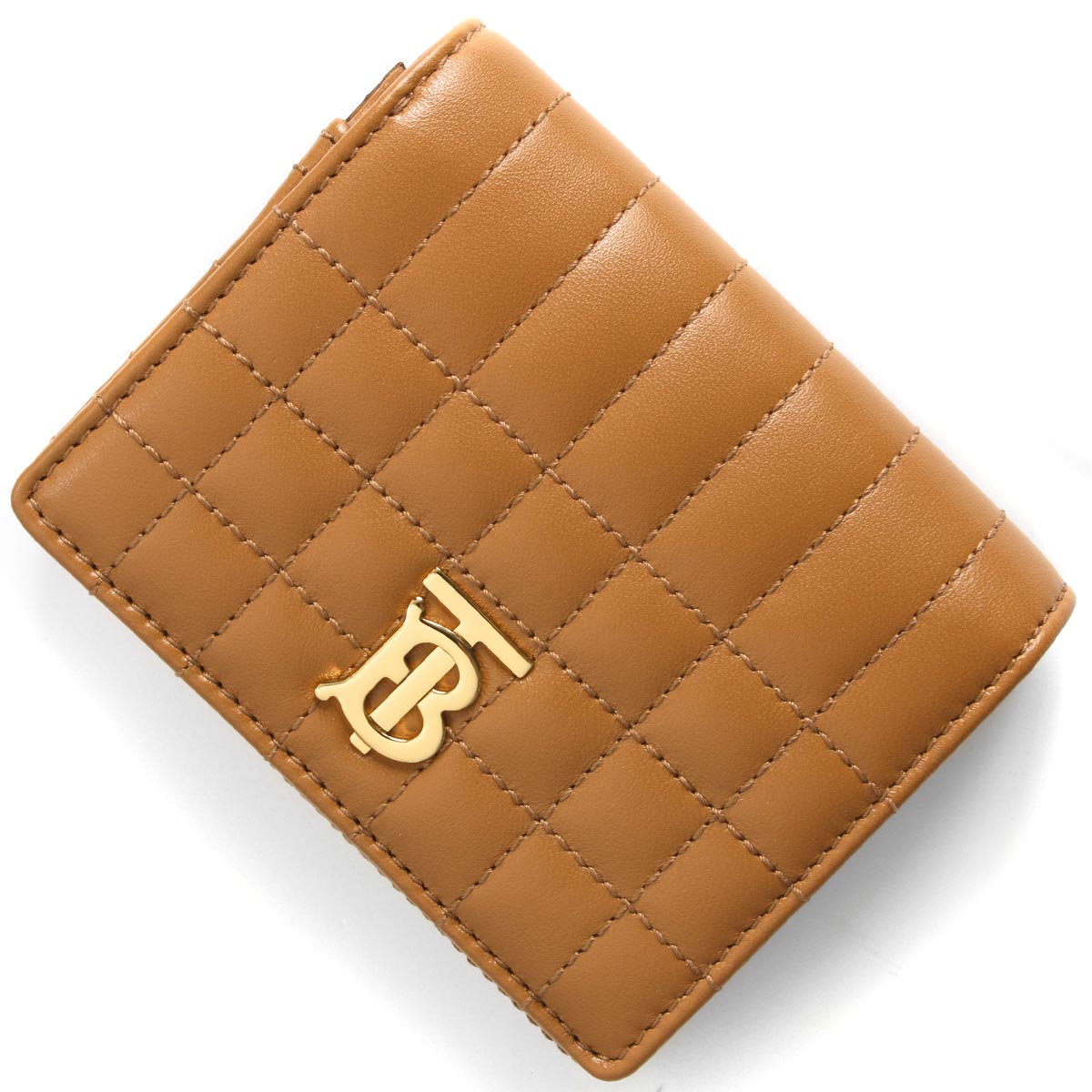 バーバリー 三つ折り財布 財布 レディース ローラ キルティング メープルブラウン LS LOLA CMPT WALLET QXC 130362 B1475 8...