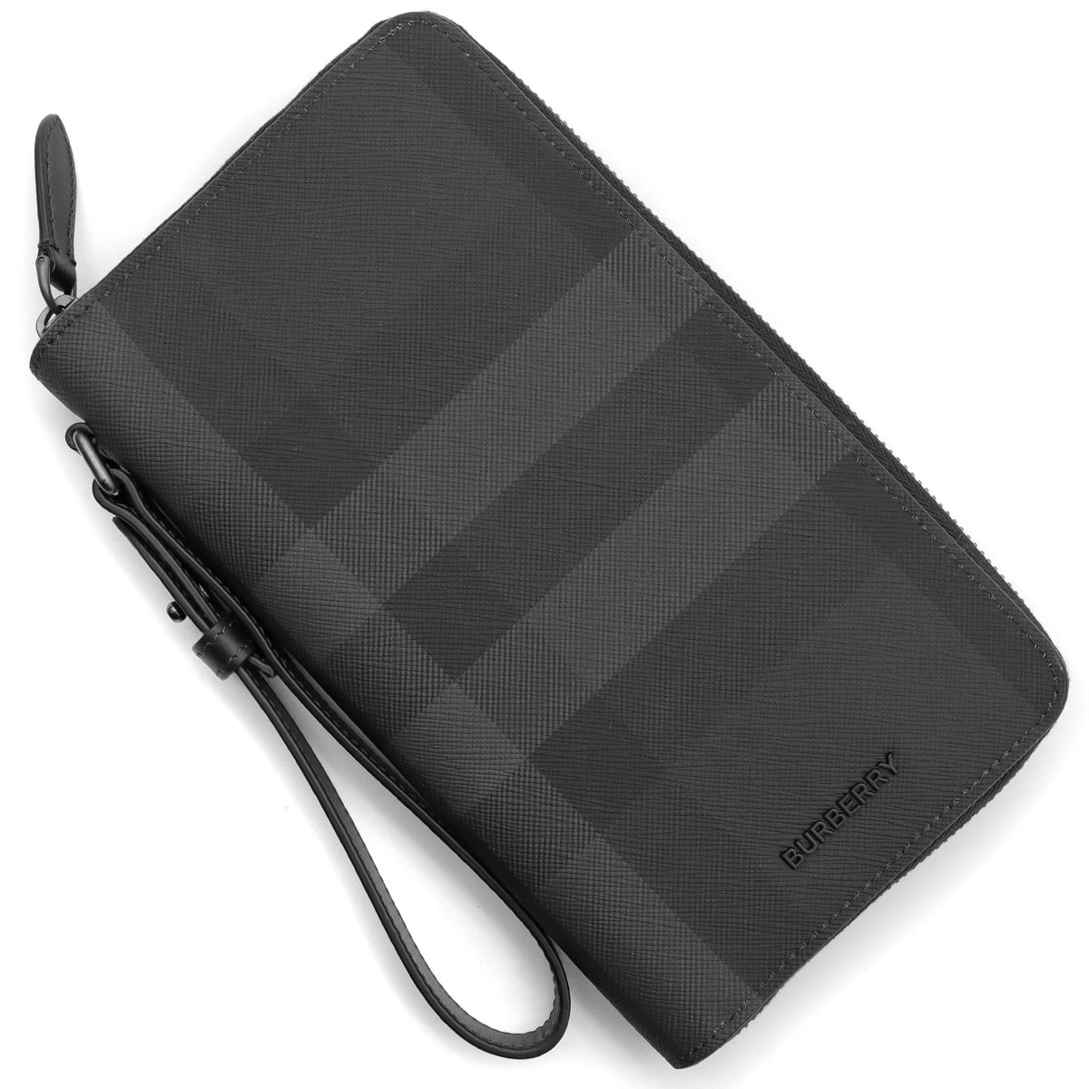 バーバリー 長財布/トラベルケース 財布 メンズ チャコールチェック チャコールグレー MS TRAVEL WALLET BRT 141900 A1208 80...