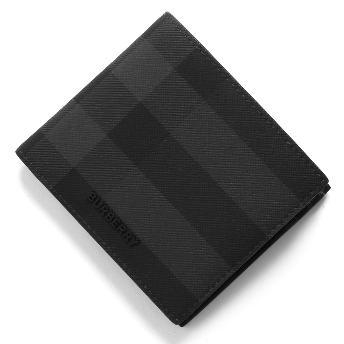 バーバリー 二つ折り財布 財布 メンズ シーシービル コイン チャコールチェック チャコールグレーブラック MS CC BILL COIN BRT 141900...