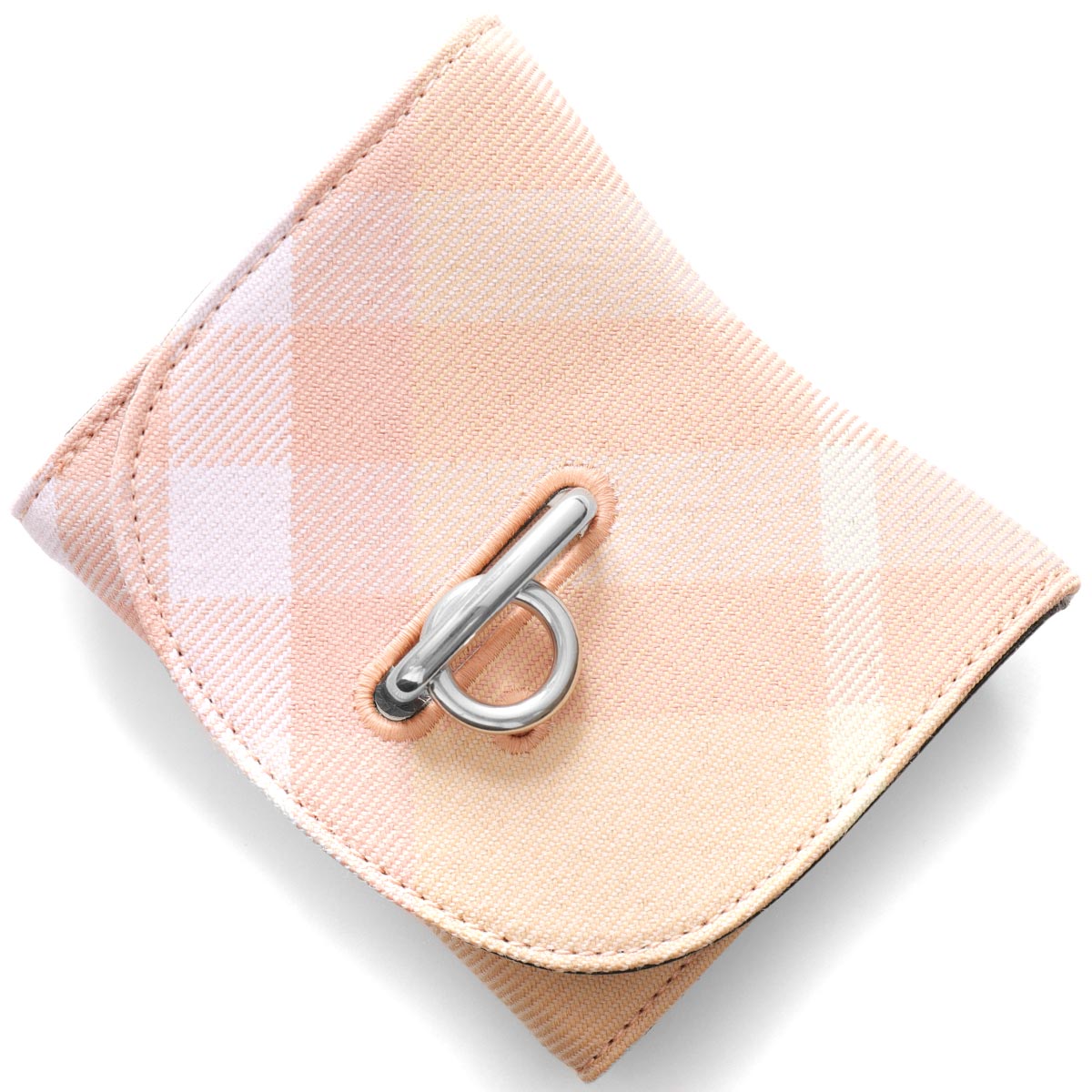 バーバリー 三つ折り財布 財布 レディース ロッキングホース バーバリーチェック ピーチピンク LS ROCKING COMPACT RY7 153979 A4...