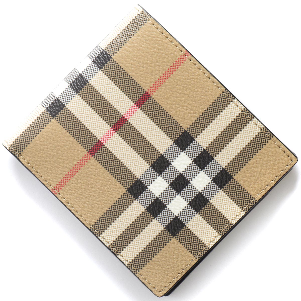 バーバリー 長財布 財布 メンズ レディース キャベンディッシュ ヴィンテージチェック アーカイブベージュ&ブラック MS CAVENDISH DFC 1543...