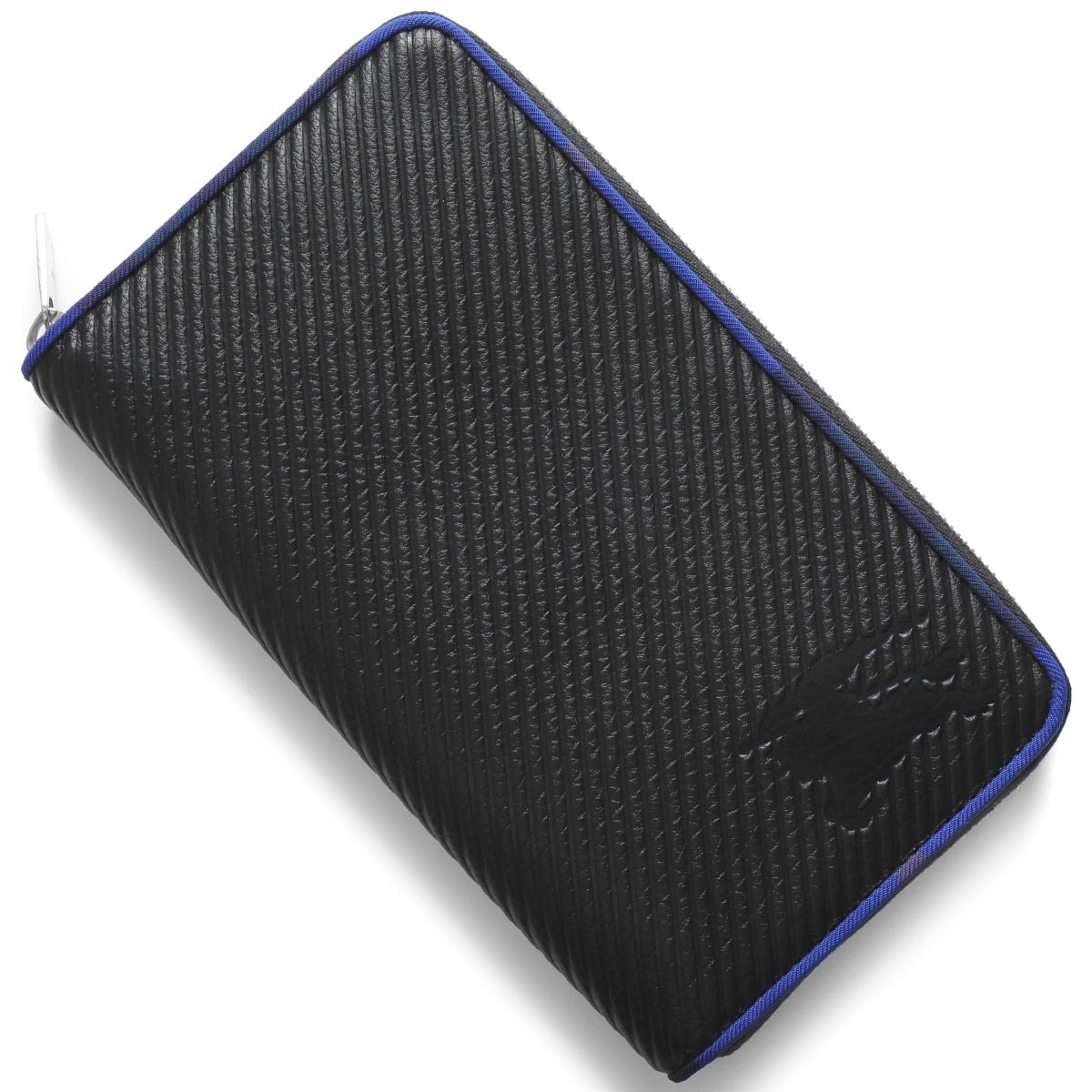 バーバリー 長財布 財布 メンズ EKD ヘリテージ ラージ トラベルウォレット 型押し ラウンドファスナー ブラック MS ZIP WALLET LG LGL...