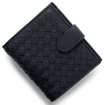 ボッテガヴェネタ (ボッテガ・ヴェネタ) 財布 BOTTEGA VENETA 二つ折り財布 イントレチャート INTRECCIATO トルマリンネイビー 121059 V001N 4014 メンズ