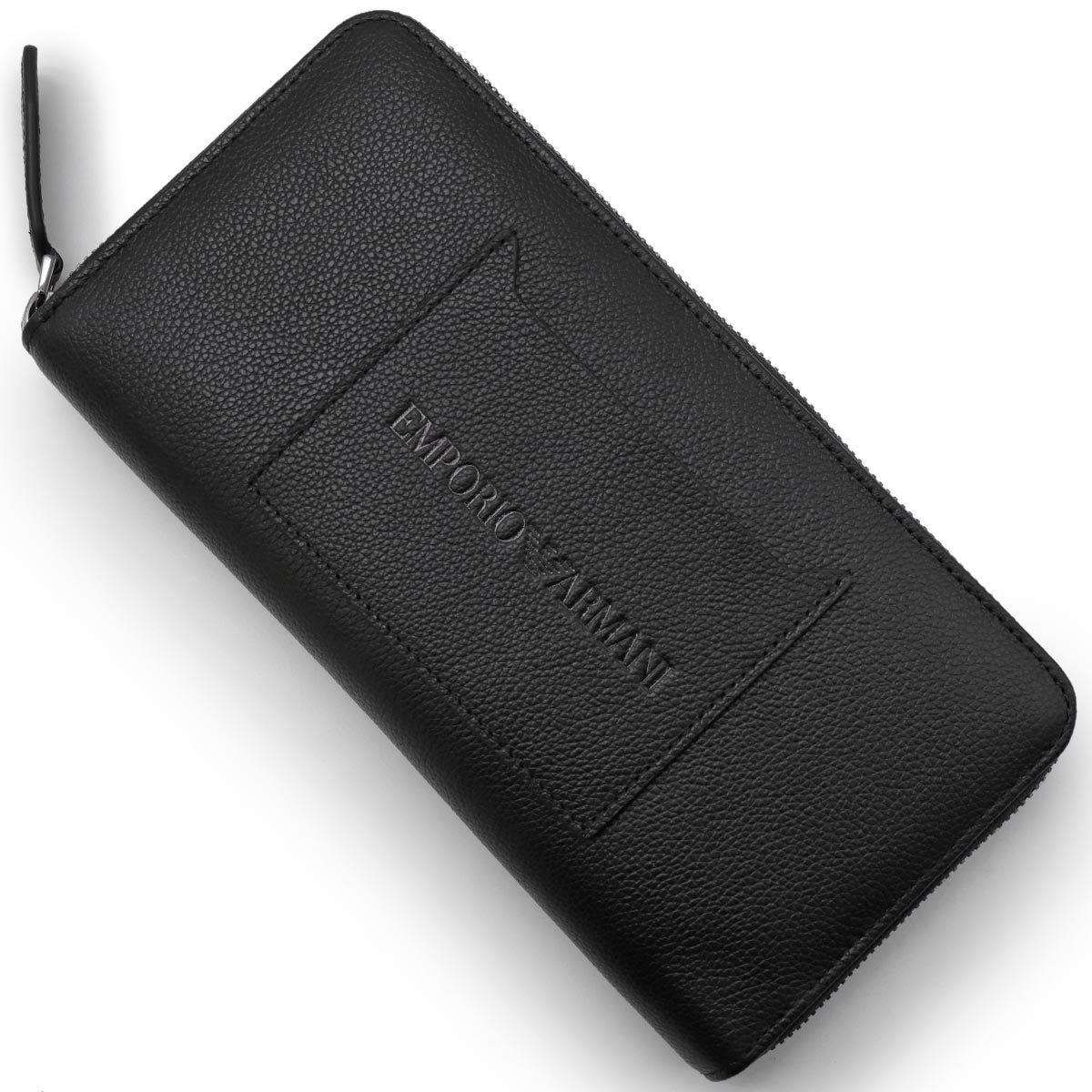 エンポリオアルマーニ長財布/トラベルケース 財布 メンズ イーグルマーク ブラック Y4R569 YQ13X 80648