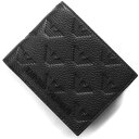 アルマーニ エンポリオアルマーニ 二つ折り財布（札入れ） 財布 メンズ イーグルマーク ブラック YEM176 Y142V 81072 EMPORIO ARMANI