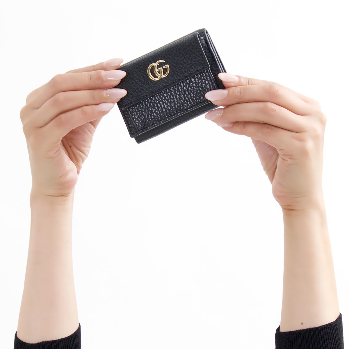 GUCCI(グッチ)『プチマーモントレザー三つ折りウォレット(523277CAO0G1000)』