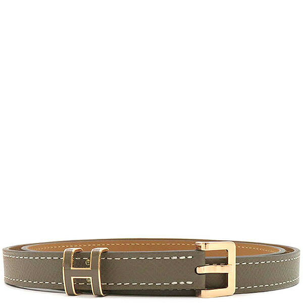 エルメス HERMES ベルト ポップH 15 #80 ボックスカーフ/トゴ エトゥープ×ブラウン #80 【中古】のサムネイル
