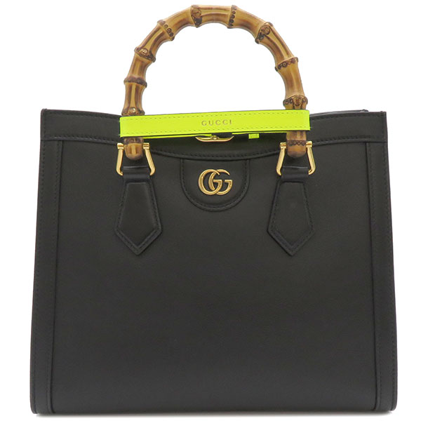 グッチ GUCCI 2WAYバッグ バンブー トート レザー ブラック 660195 定番 人気 美品 【中古】のサムネイル