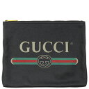 グッチ GUCCI クラッチバッグ ミディアム ポートフォリオ レザー ブラック 500981 定番 人気 美品 【中古】