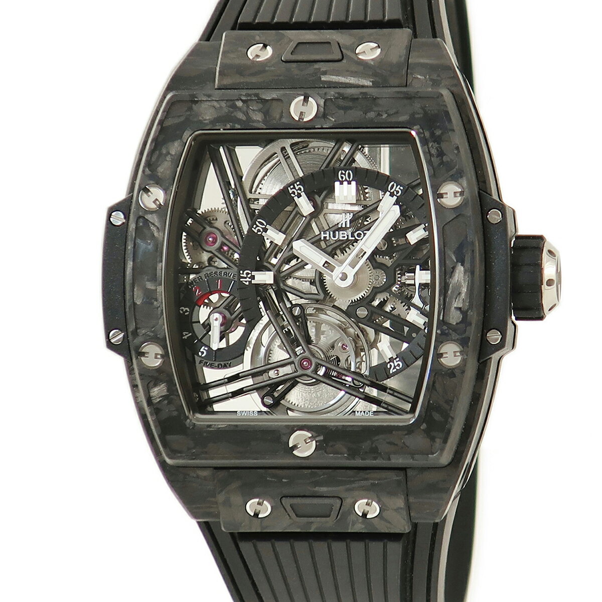 ウブロ 腕時計（メンズ） ウブロ スピリットオブビッグバン トゥールビヨン 645.QN.1117.RX 未使用 スケルトン 限定 手巻き