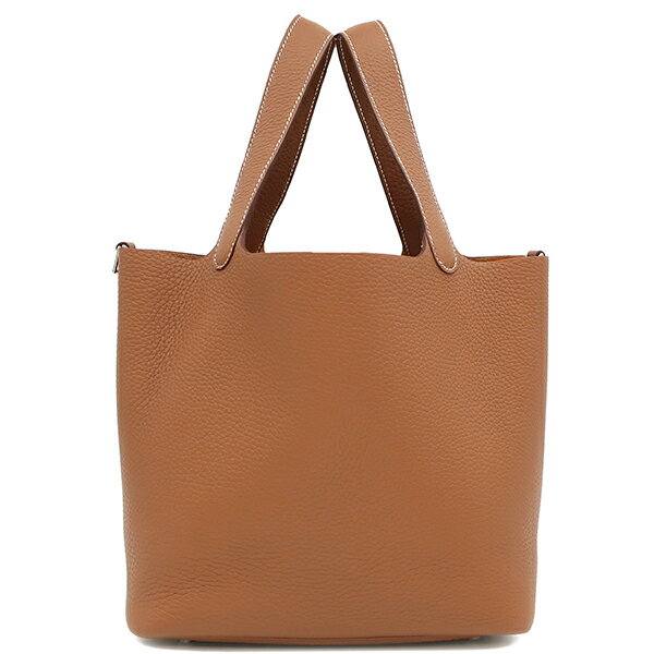 エルメス ハンドバッグ ピコタンロックMM トリヨンクレマンス ブラウン未使用 茶 中古