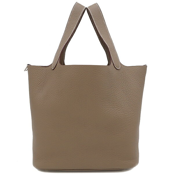 エルメス ハンドバッグ ピコタンロックMM トリヨンクレマンス グレー未使用 グレージュ 中古