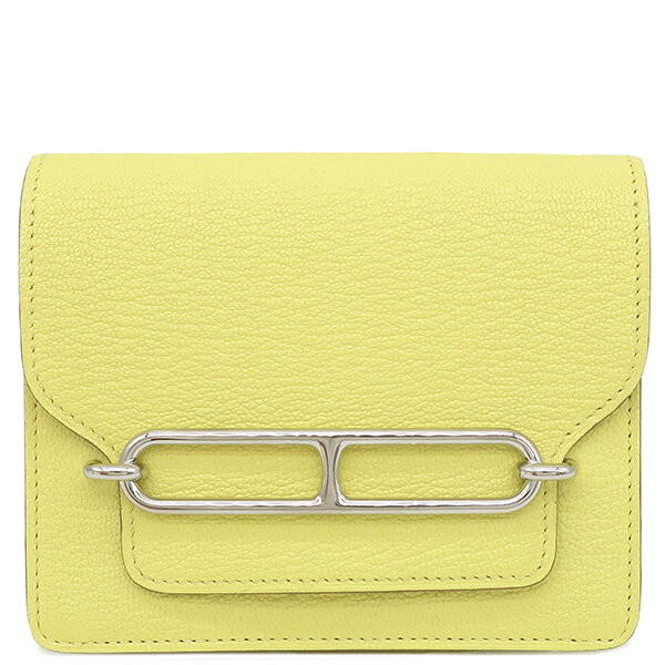 エルメス 二つ折り財布 ロウリス ルリ スリム シェーブル イエロー未使用 黄色 コンパクトウォレット ..