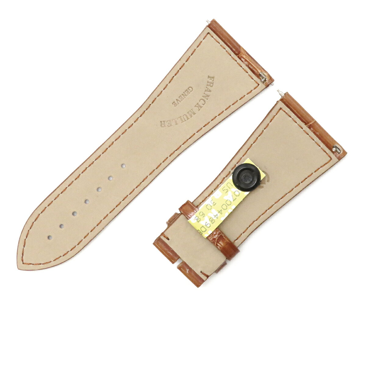 MIMOSA(ミモザ) 時計バンド DM腹ワニ 13mm ダークブラウン (美錠:金) WDM-B13【同梱・代引き不可】