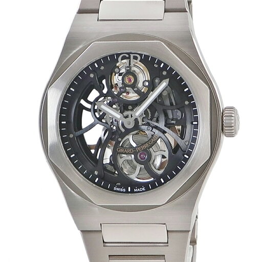 ジラールペルゴ ロレアート 42mm スケルトン 81015-53-3240-1GM 新品同様 K18WG無垢製 限定モデル 自動巻き ジラールペルゴ ロレアート 42mm スケルトン 81015-53-3240-1GM 新品同様 K18WG無垢製 限定モデル 自動巻き