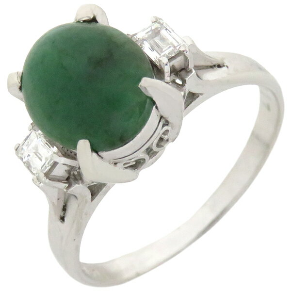 【中古】リング指輪ヒスイダイヤリン...