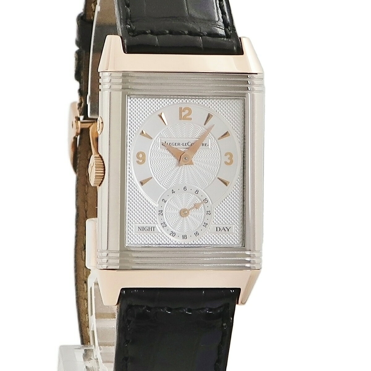 ジャガールクルト レベルソ デュオデュオ 270.0.54 K18PG×K18WG コンビ 2タイムゾーン 手巻き