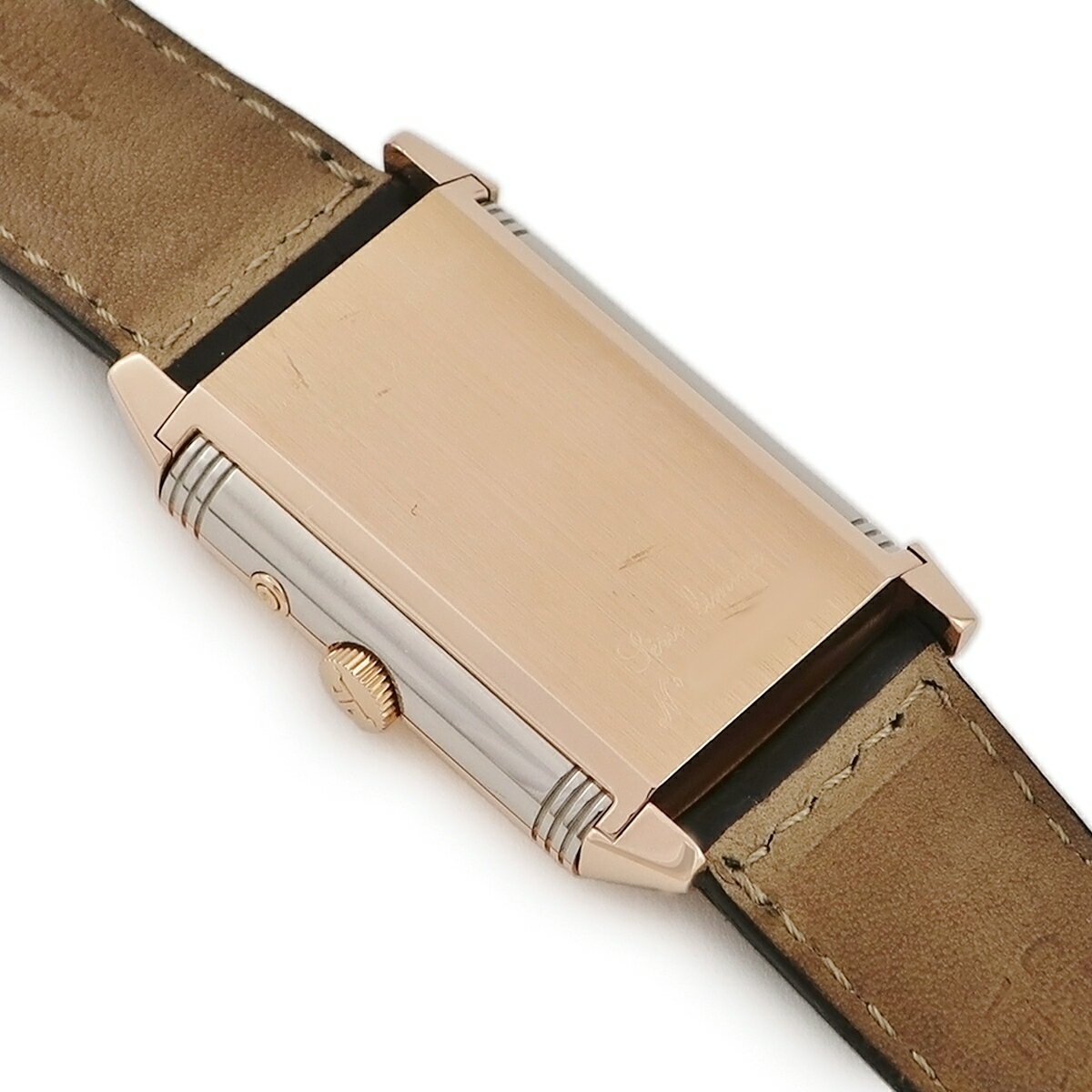 ジャガールクルト レベルソ デュオデュオ 270.0.54 K18PG×K18WG コンビ 2タイムゾーン 手巻き