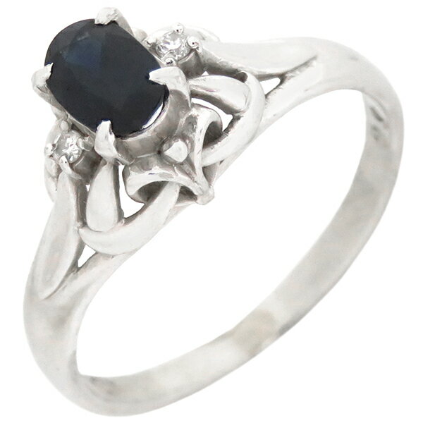 【中古】リング指輪サファイアダイヤ...