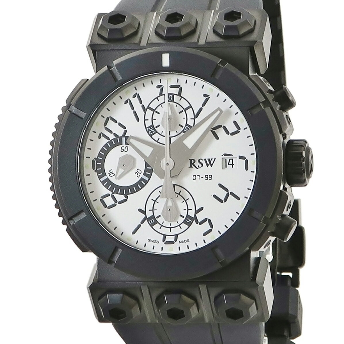 RSW アウトランド クロノグラフ 4125.1.R1.H22.00 未使用 ホワイト ブラックPVD加工 限定 自動巻き