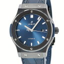 ウブロ クラシックフュージョン セラミックブルー 542.CM.7170.LR 黒セラミック ブルー サンレイ 自動巻き