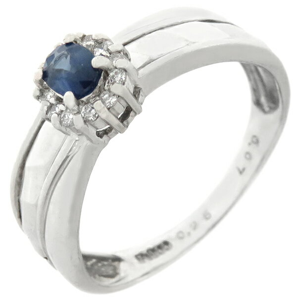 【中古】リング指輪サファイアダイヤ...