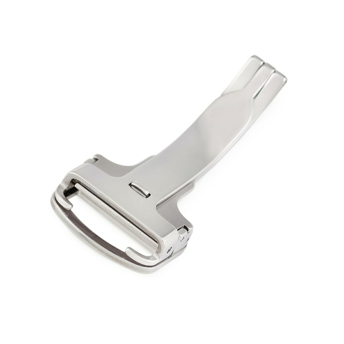 カルティエ 腕時計パーツ ステンレススチール シルバー 純正 17mm幅対応 フォールディング バックル パーツ 替え 交換 予備 SS ステンレススチール シルバー 銀 中古