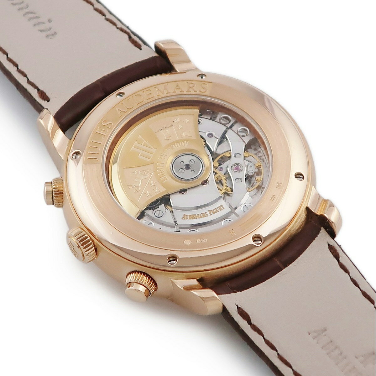 オーデマピゲ ジュールオーデマ クロノグラフ 26100OR.OO.D088CR.01 K18PG無垢 ホワイト スモセコ 自動巻き