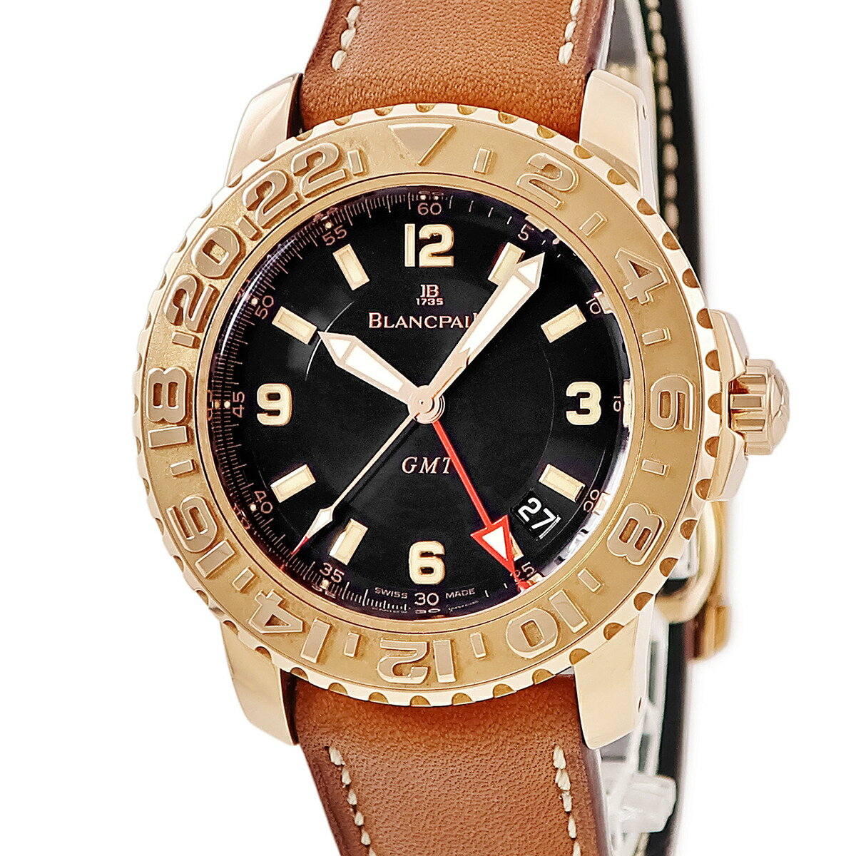ブランパン トリロジー GMT RG リミテッド 2250-3630-63BDS K18RG無垢 ブラック デイト 限定 自動巻き