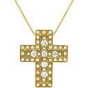 ダミアーニ ネックレス ベルエポック S K18YG ゴールド ペンダント 750 18金 クロス 十字架 20053701 中古