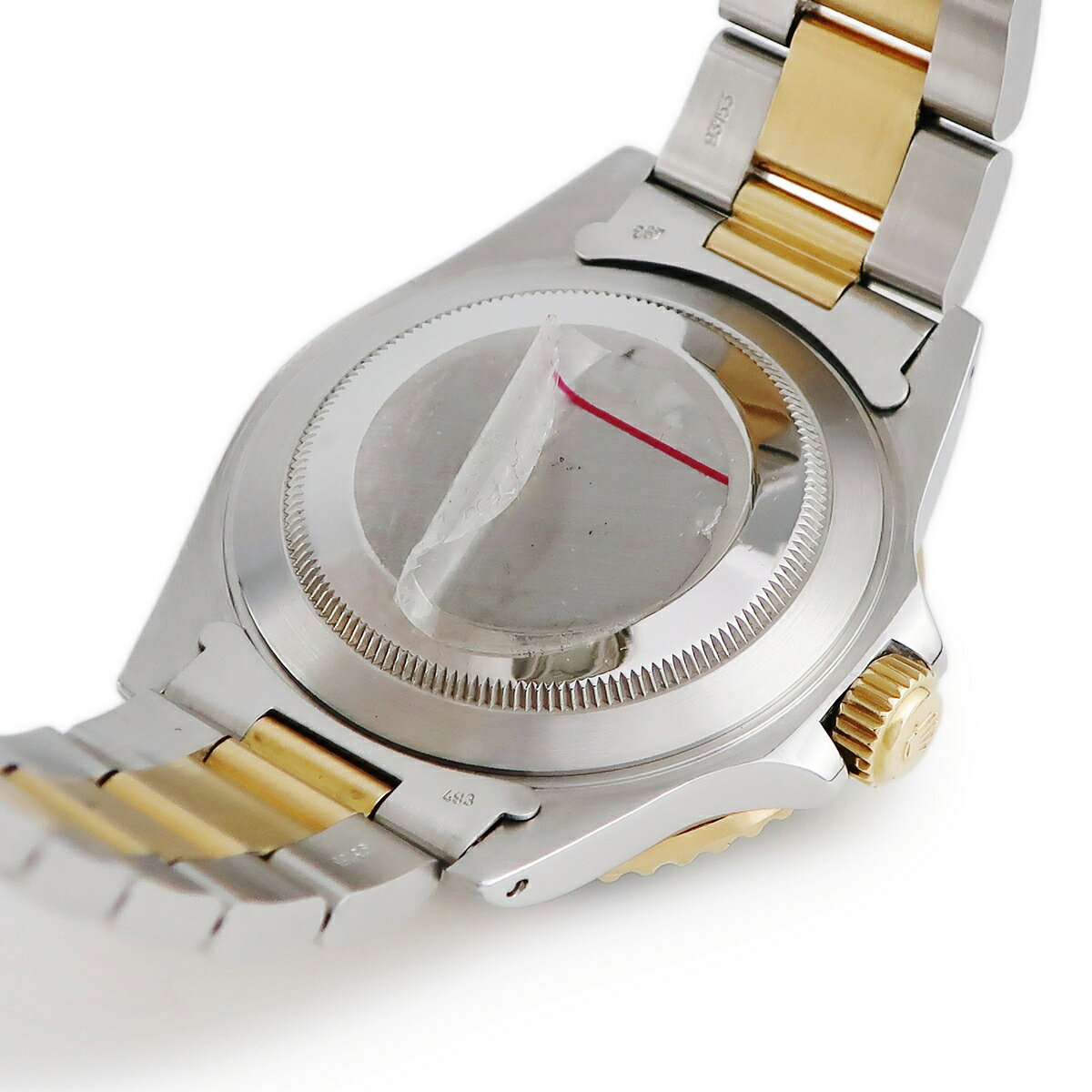 ロレックス サブマリーナー デイト 16803 R番 K18YG×SS コンビ ブラック フジツボ 王冠 アップライト 自動巻き