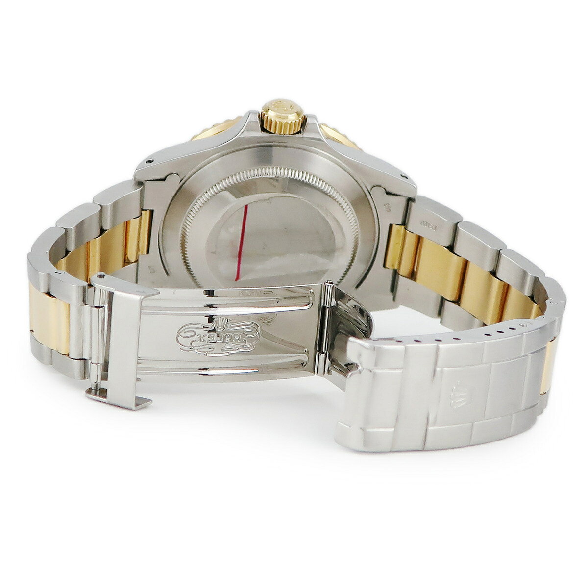 ロレックス サブマリーナー デイト 16803 R番 K18YG×SS コンビ ブラック フジツボ 王冠 アップライト 自動巻き