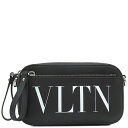 ヴァレンティノ 2WAYバッグ VLTN ロゴ レザー ブラック 黒 ショルダー ボディバッグ 1Y2B0954WJW 中古