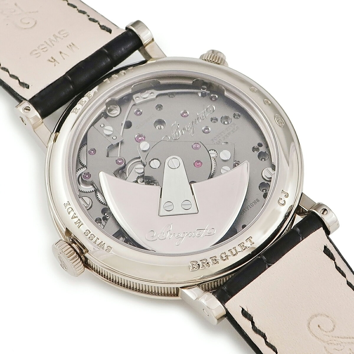 ブレゲ トラディション レトログラード デイト 7597 7597BB/G1/9WU K18WG無垢 スケルトン 青針 自動巻き