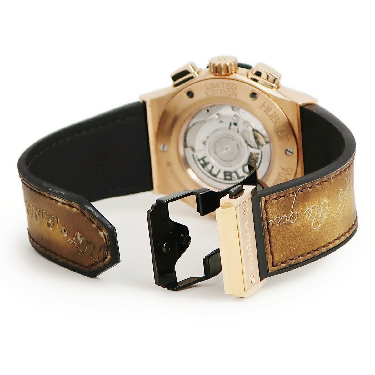 ウブロ クラシックフュージョン ベルルッティ スクリット キングゴールド 521.OX.0500.VR.BER17 K18 自動巻き