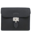 エルメス ショルダーバッグ サックアデペッシュ 21 トゴ ブラック未使用 黒 中古