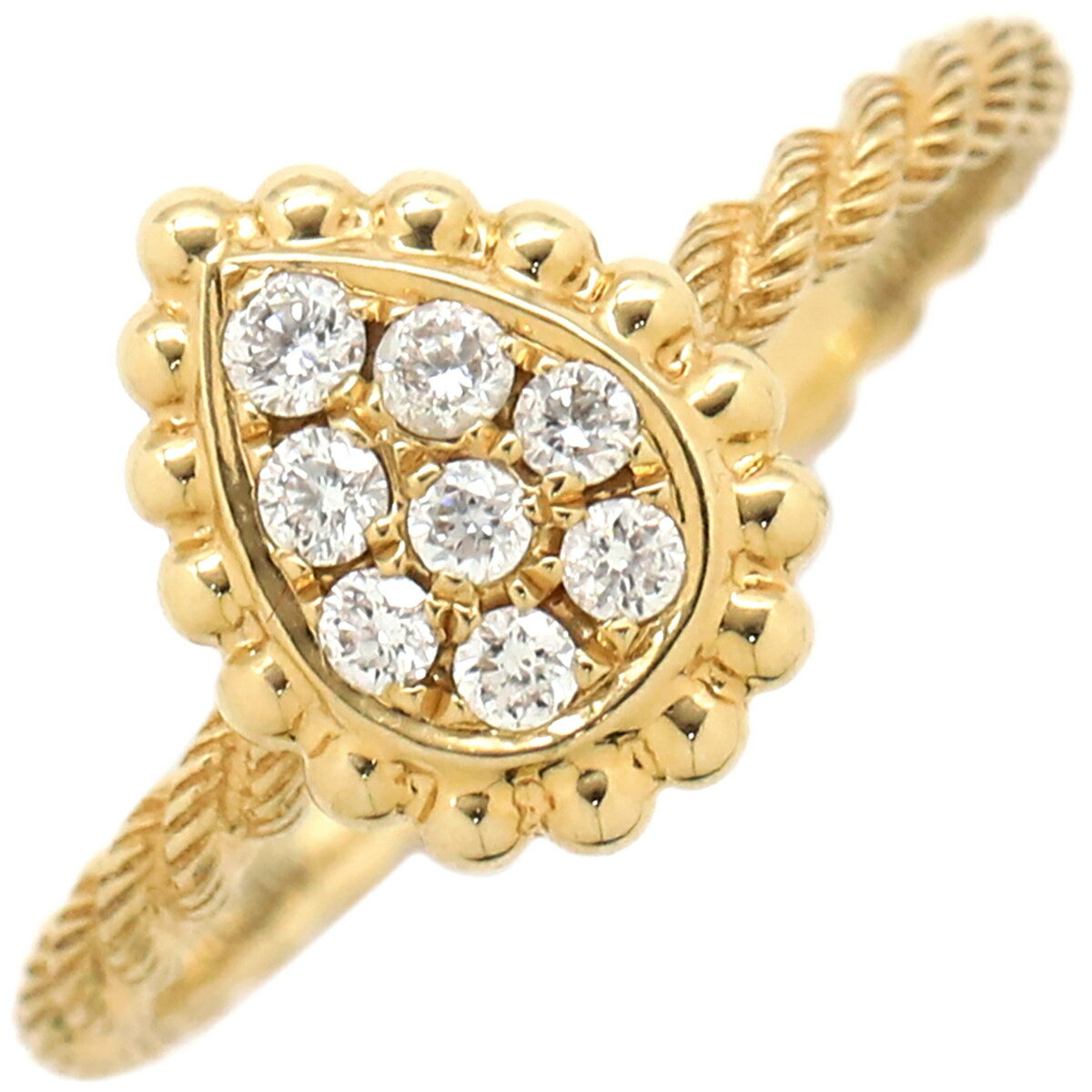 ブシュロン リング 指輪 セルパンボエム K18YG ゴールド #52(JP12) 18K 750 18金 8Pダイヤ 中古のサムネイル