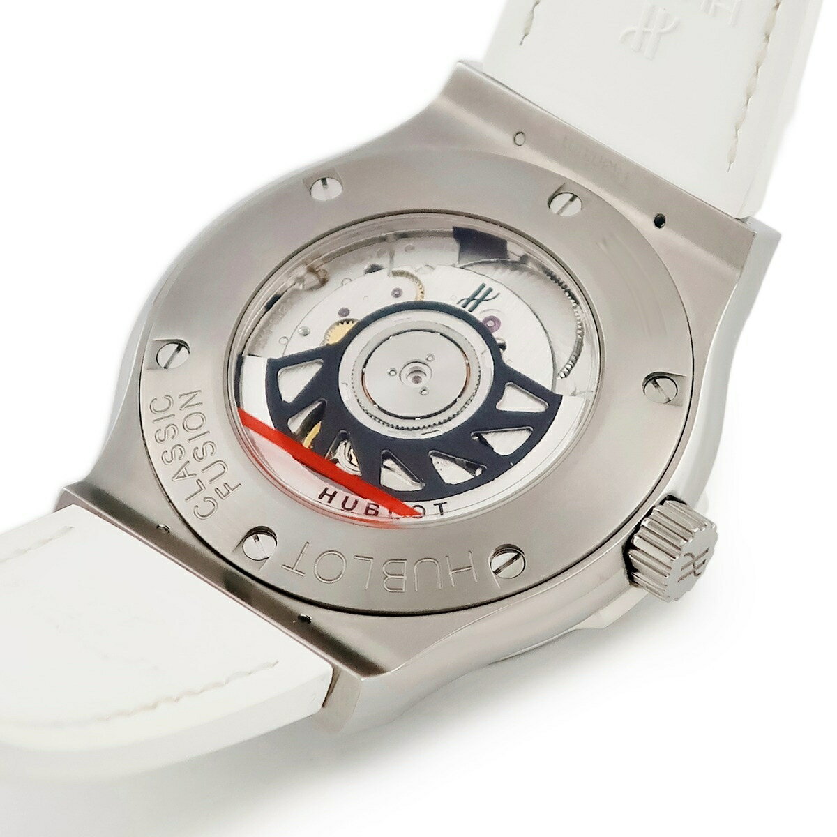 ウブロ クラシック フュージョン チタニウム ホワイトダイヤモンド 542.NE.2010.LR.1204 純正ダイヤ 自動巻き