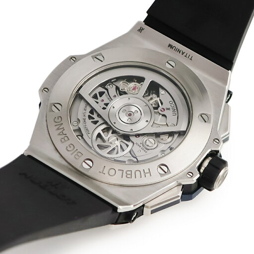 ウブロ ビッグバン ウニコ チタニウム GMT 471.NX.7112.RX スケルトン デイ&ナイト 自動巻き