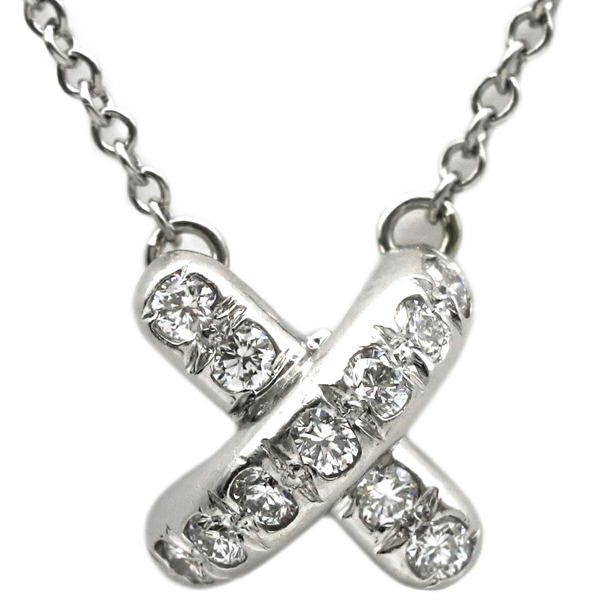 楽天市場】ティファニー クロスステッチ ダイヤ ネックレスの通販