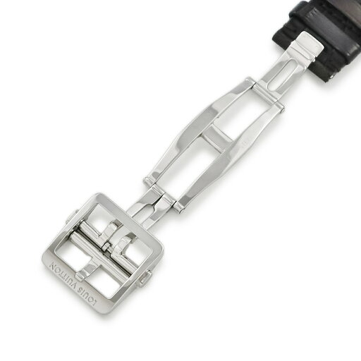 ルイヴィトン 腕時計パーツ 純正 タンブール用 クロコバンド クロコダイル ブラウン 替え ベルト 純正SS製バックル付き 21mm ブラウン 茶 マット 中古